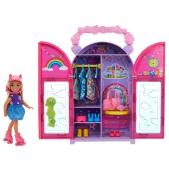Barbie Chelsea-dukke med garderobe – lekesett med klær og tilbehør