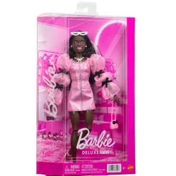 Barbie Deluxe Style Dukke Nr 14 Metallicrosa Kjole