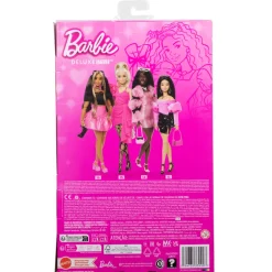 Barbie Deluxe Style Dukke Nr 14 Metallicrosa Kjole