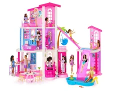 Barbie Dreamhouse med 2 hus, bassenger og sklie