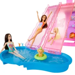 Barbie Dreamhouse med 2 hus, bassenger og sklie