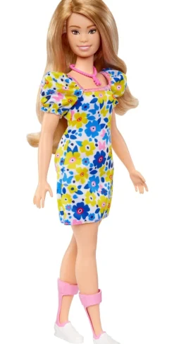 Barbie, Fashionista gul- og blåblomstret