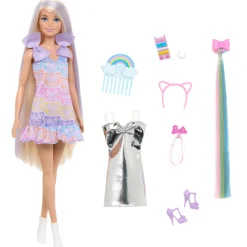 Barbie Fun & Fancy Hårdukke Blond med Tilbehør