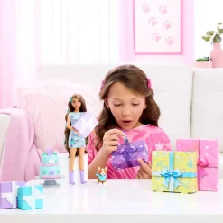 Barbie, Party Unboxed Brunt Hår