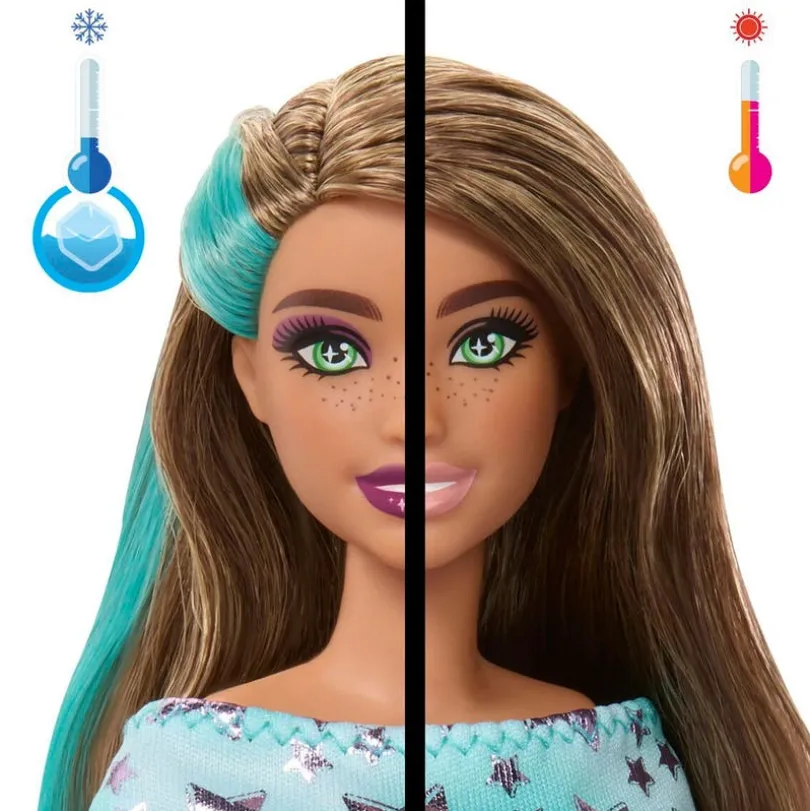 Barbie, Party Unboxed Brunt Hår