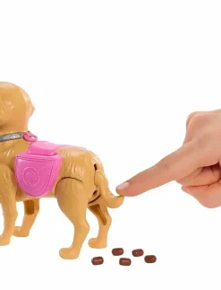 Barbie Walk & Potty Pup med dukke og gående valp