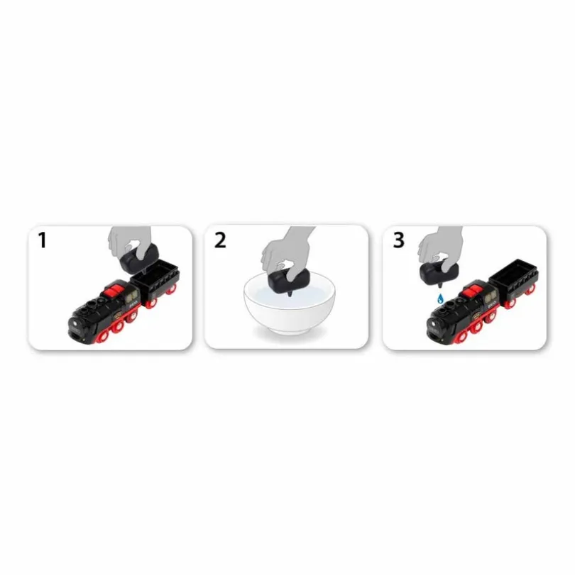 BRIO 33884, Dampdrevet Batteridrevet damptog
