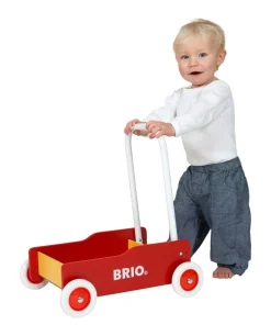 BRIO Lære-å-gå-vogn – Gåvogn med justerbart håndtak og brems fra 1 år