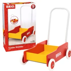 BRIO Lære-å-gå-vogn – Gåvogn med justerbart håndtak og brems fra 1 år