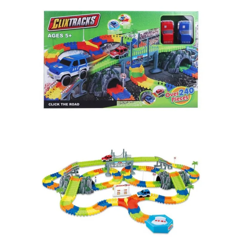 Clixtracks, Bilbane med 240 deler & 2 biler