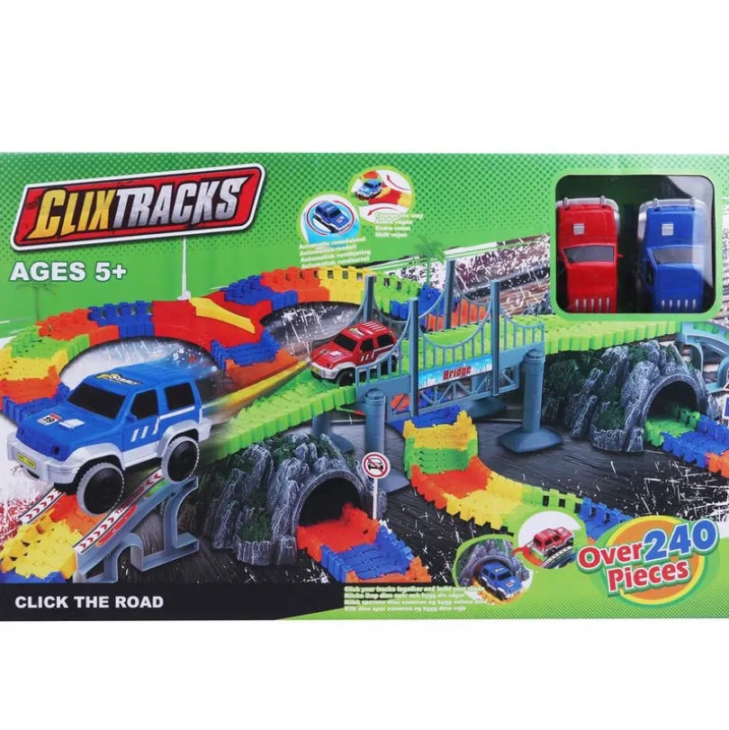 Clixtracks, Bilbane med 240 deler & 2 biler