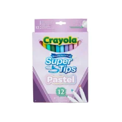 Crayola 12 Pastell Supertips - Tusjpennere