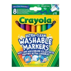 Crayola 8 Ultra Clean - Tusjer