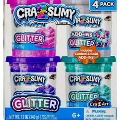 Cra-Z-Slimy, Glitter! 4-pakning