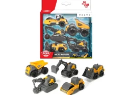 Dickie Toys 5-pakning Volvo anleggsbiler