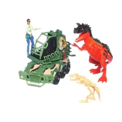 Dino Vs World, Jeger Jeep med figur og Dino