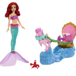 Disney Princess Ariel med vogn og sjøhest