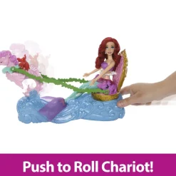 Disney Princess Ariel med vogn og sjøhest