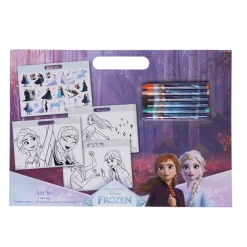 FROZEN, Tegnoblokk med fargestifter og klistremerker
