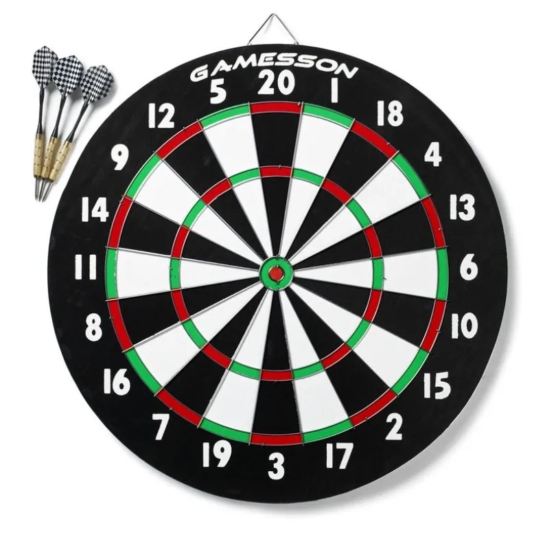 Gamesson Darttavle, papir tavle, inkludert 2 sett med 3 pile