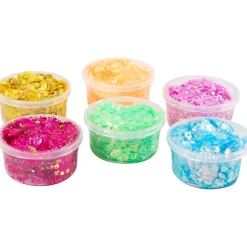 Glitterleire, pastellfarger, 6x20 ml/ 1 pk.