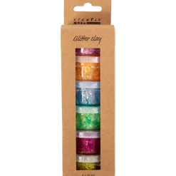 Glitterleire, pastellfarger, 6x20 ml/ 1 pk.