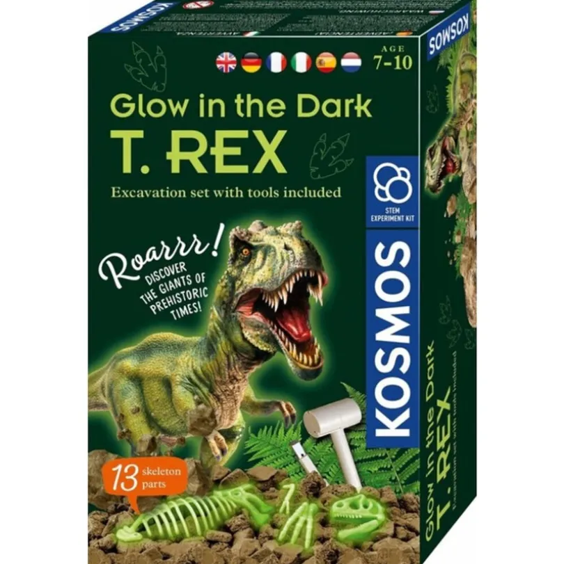 Glow in the dark T-Rex - Science Kit (DA/SE/NO)