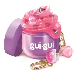Gui Gui Mini Jar slime nøkkelring med overraskelsesfigur