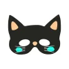 Halloween, Halvmaske Katt Filth