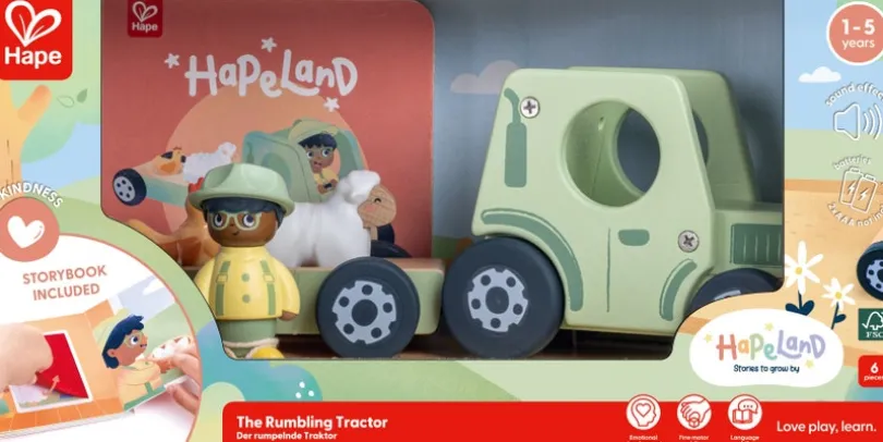 Hape The Rumbling Tractor With Sound