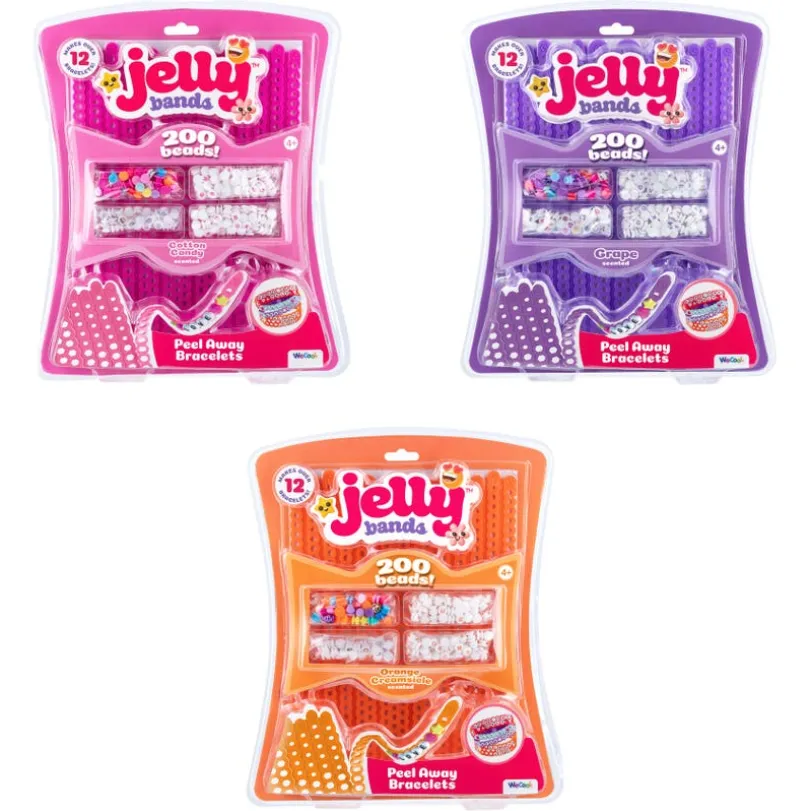 JELLY BANDS Armbånd – Candy, Grape eller Orange Creamsicle