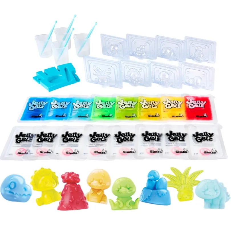 Jelly Gelz Dinos - Dinosaur-formingsett
