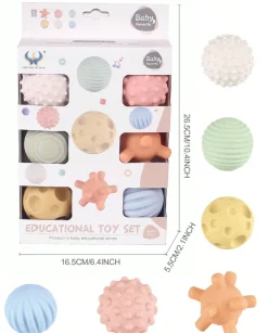 KID, Teksturballer 6 stk Pastell