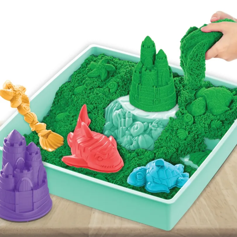 Kinetic Sand, Sandkasse Sett – grønn
