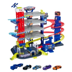 Majorette Super Chase Center Med 5 Biler
