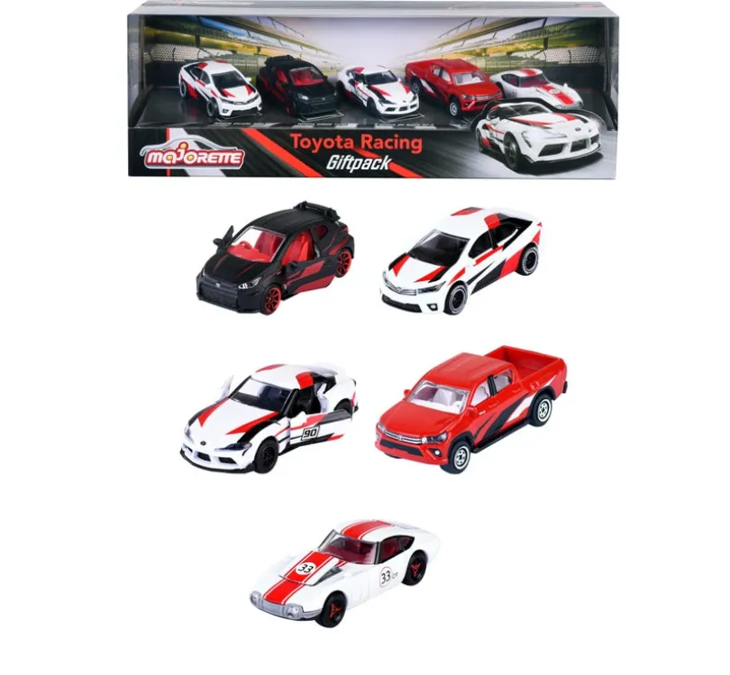 Majorette TOYOTA Racing Car 5-Pack Gaveeske