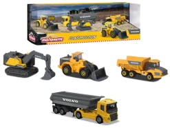 Majorette Volvo Anleggsbiler, 4-pakning