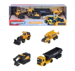 Majorette Volvo Anleggsbil Gaveeske 4-Pack