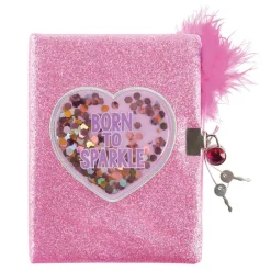 Make it Real, Born To Sparkle Glitter Journal Og Penn