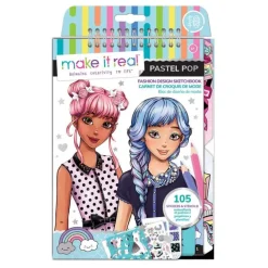 Make it Real, Fashion Design Sketchbook: Pastel Pop!