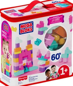 Mega Block Big Building Bag (60 klosser) - Pink