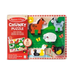 Melissa & Doug trebrettet puslespill bondgård