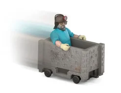 Minecraft Movie Steve & Minecart