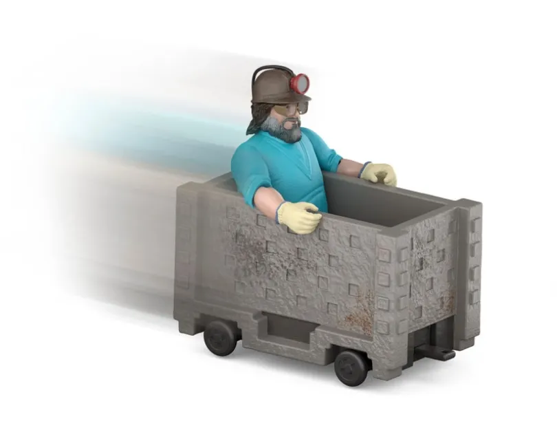 Minecraft Movie Steve & Minecart