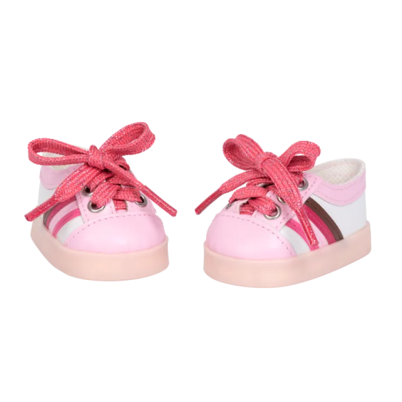 Our Generation, Lys Opp Rosa & Hvite Sneakers