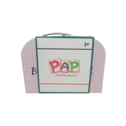 PAP, Blomstret Teservise for 4 med Brett, Metall