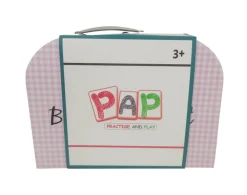 PAP, Blomstret Teservise for 4 med Brett, Metall