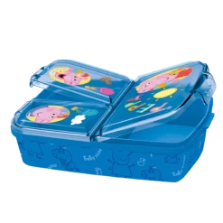 Peppa Gris, Matboks med flere rom, 18x13 cm