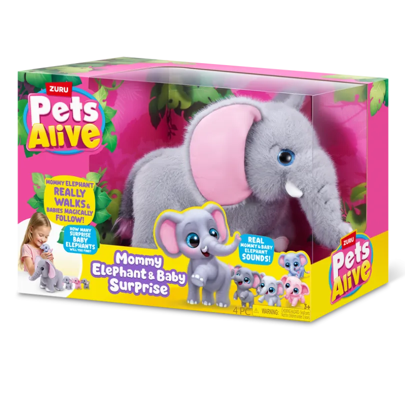 Pets Alive - Mommy & Baby Surprise Mommy Elephant