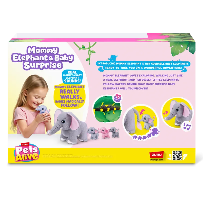 Pets Alive - Mommy & Baby Surprise Mommy Elephant